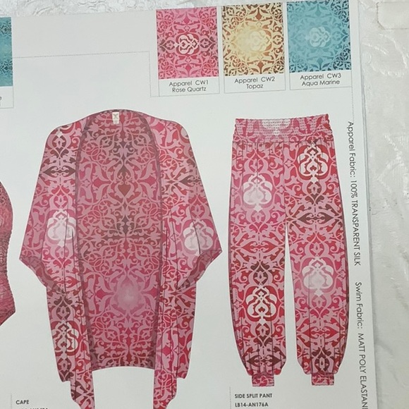 Lisa Blue ARABIAN NIGHTS Side Split Pant - Topaz - Picture 15 of 15